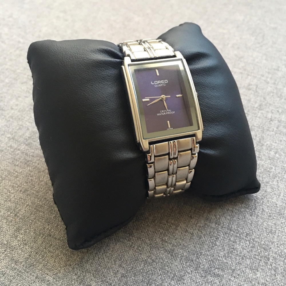 Loreo Silver Blue Watch Crystal Water proof, Brand new never been used, no tags